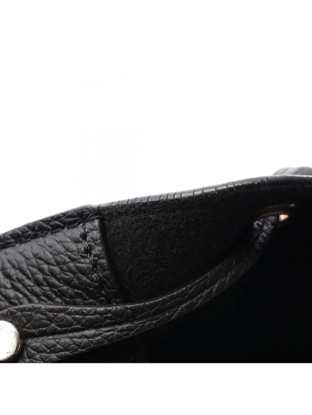 Louis Vuitton Shoulder Bag Nano Lockme Bucket Noir Leather